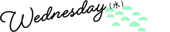Wednesday(水)